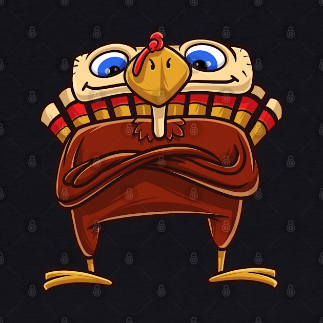 Funny Thanksgiving Turkey Gift by teeleoshirts